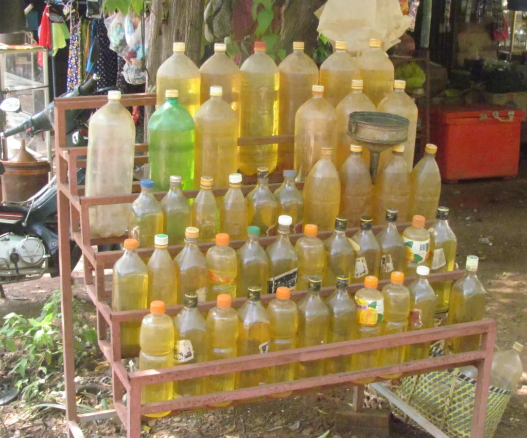 Petrol stop in Cambodia