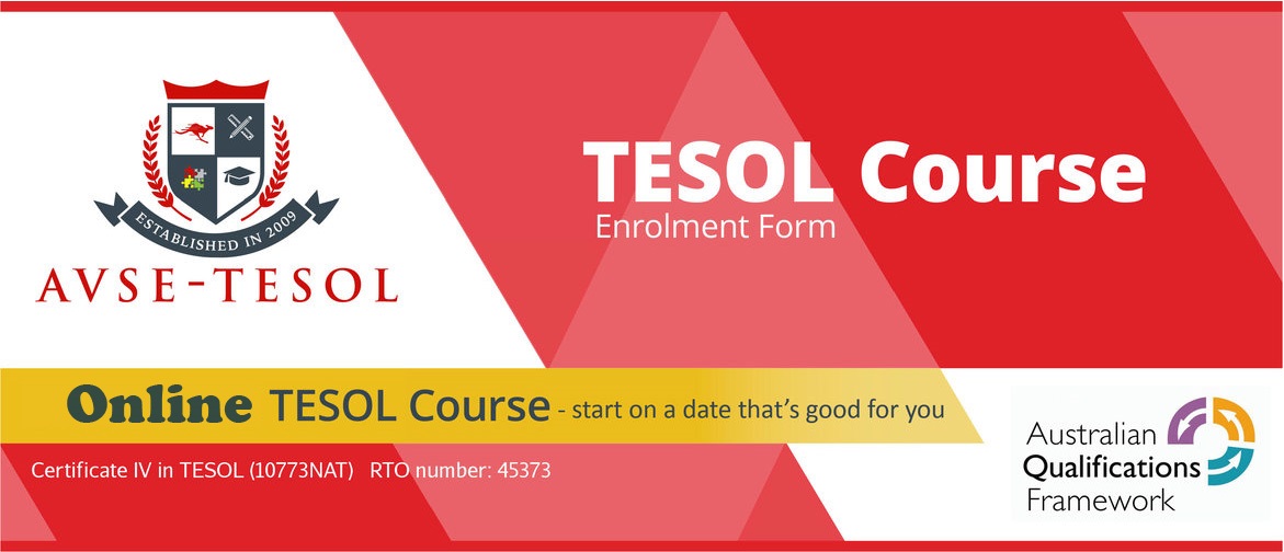 Online TESOL course New AVSE-TESOL