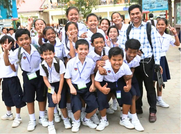 Cambodian students