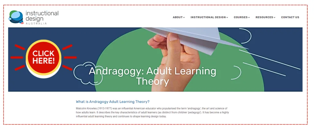 knowles' Andragogy theory