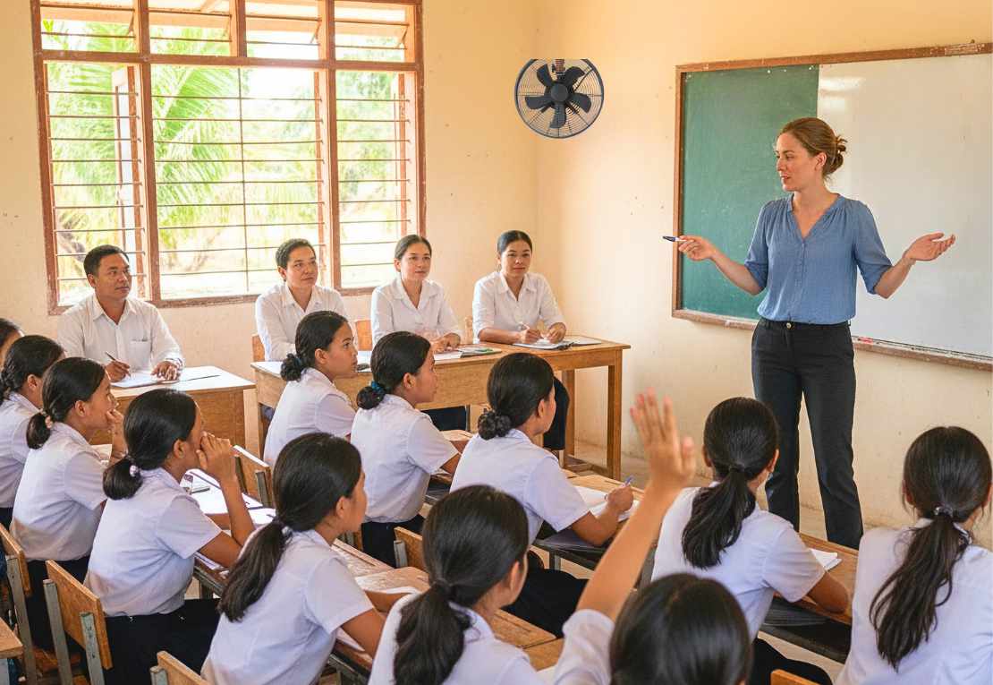 ESL teacher training programs for Cambodia or Vietnam